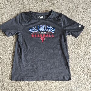 New Era Gray Phillies Short Sleeve Tee